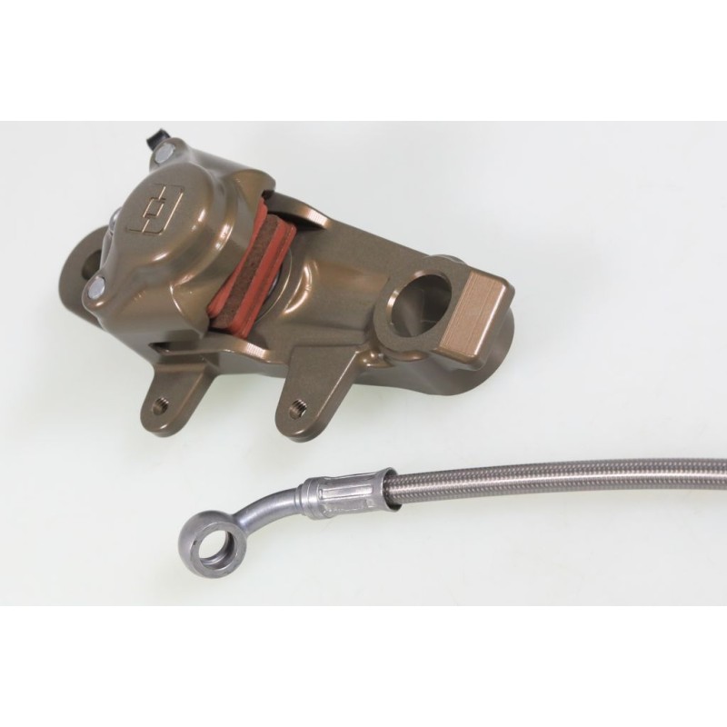Etrier frein AR BRAKTEC S3 CNC Racing 2 pistons avec durite