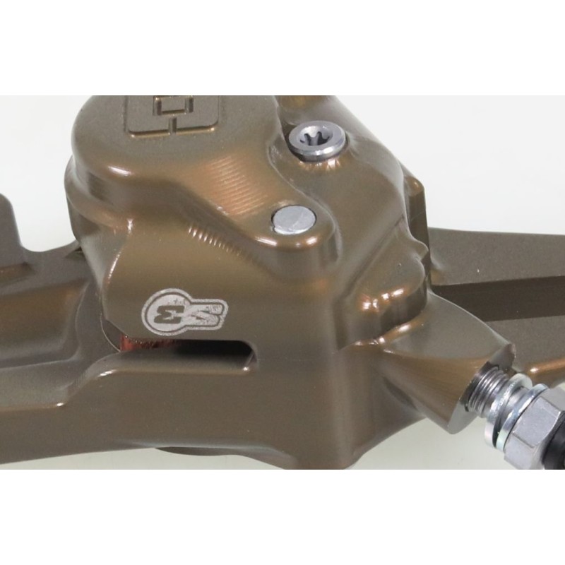 Etrier frein AR BRAKTEC S3 CNC Racing 2 pistons avec durite