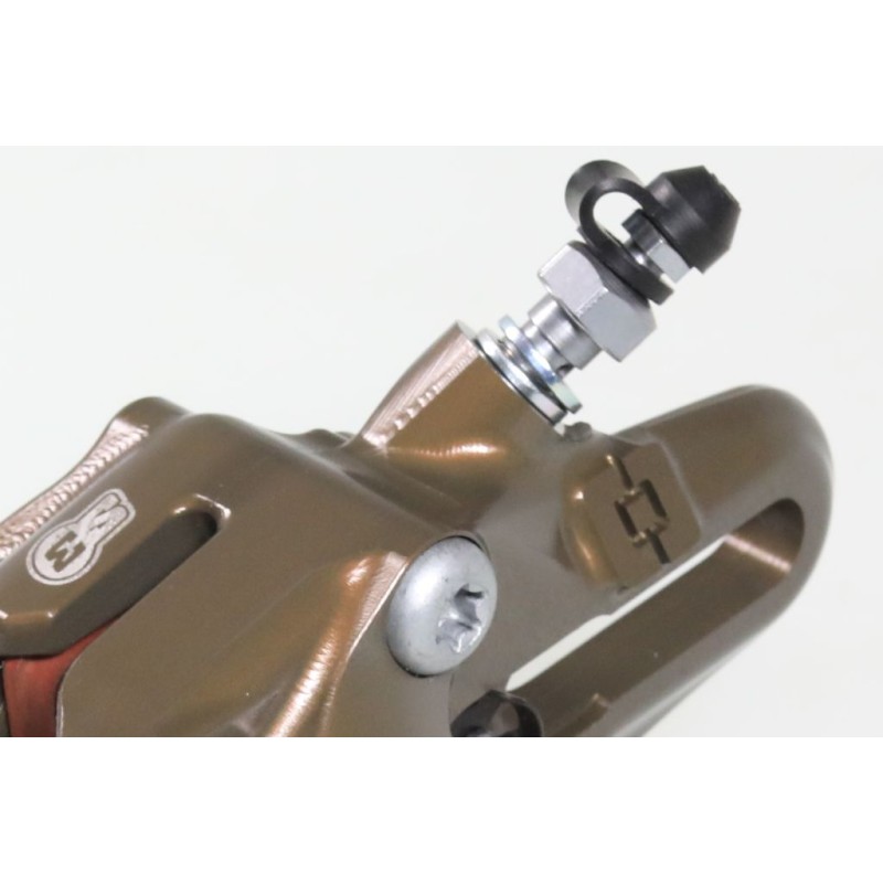 Etrier frein AR BRAKTEC S3 CNC Racing 2 pistons avec durite