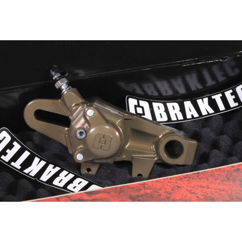 Etrier frein AR BRAKTEC S3 CNC Racing 2 pistons avec durite