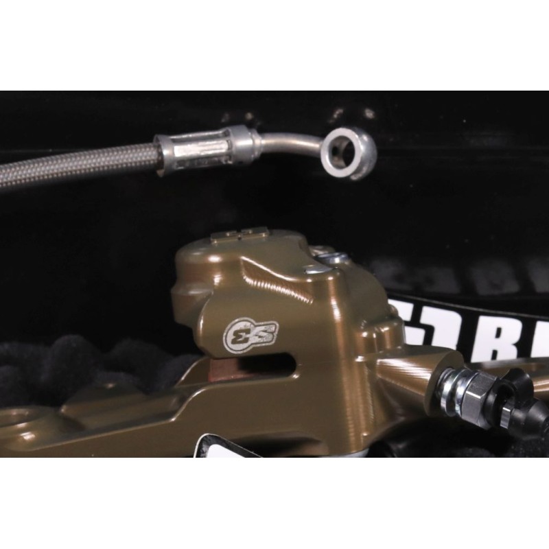 Etrier frein AR BRAKTEC S3 CNC Racing 2 pistons avec durite