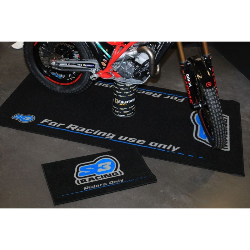 Tapis mécanique environnemental S3 2mx1m noir + petit tapis 40cmx70cm
