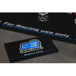 Tapis mécanique environnemental S3 2mx1m noir + petit tapis 40cmx70cm