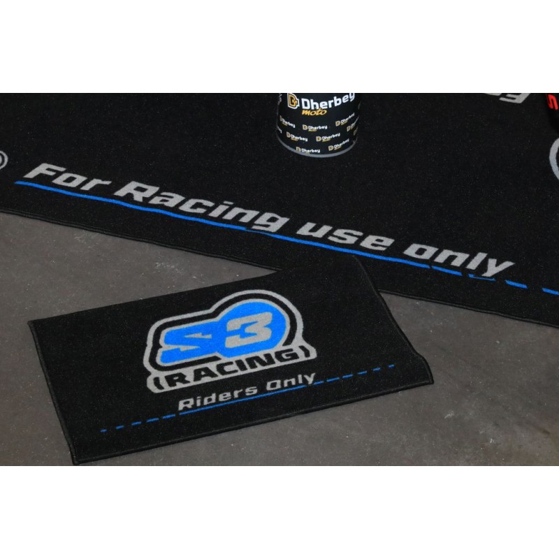 Tapis mécanique environnemental S3 2mx1m noir + petit tapis 40cmx70cm