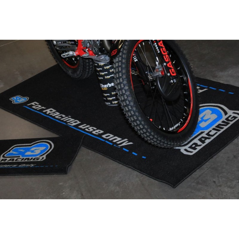 Tapis mécanique environnemental S3 2mx1m noir + petit tapis 40cmx70cm
