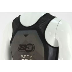 Dorsale protection S3 light homologuée noir/gris