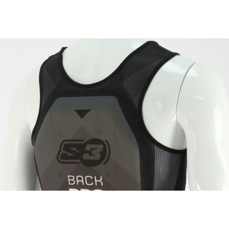 Dorsale protection S3 light homologuée noir/gris