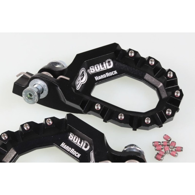 Repose pied alu avec insert S3 SHERCO/SCORPA 2023-2024 Hard Rock Solid noir