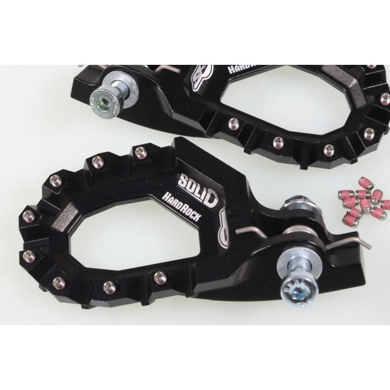 Repose pied alu avec insert S3 SHERCO/SCORPA 2023-2024 Hard Rock Solid noir