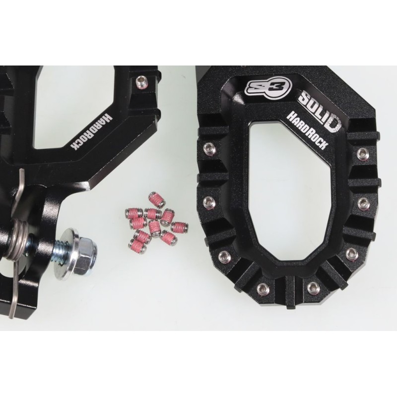 Repose pied alu avec insert S3 SHERCO/SCORPA 2023-2024 Hard Rock Solid noir