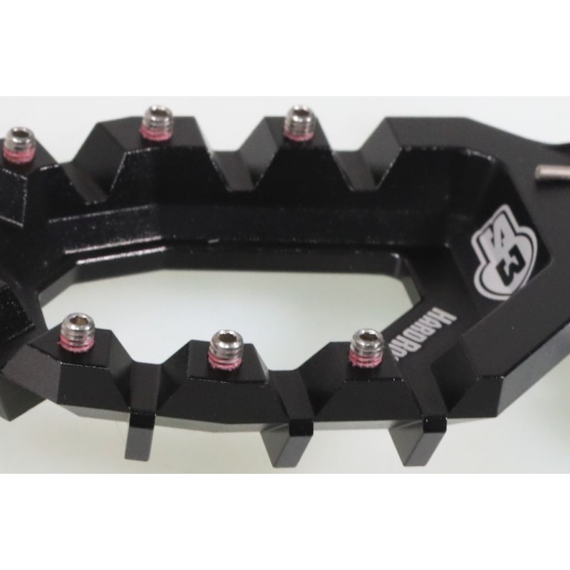 Repose pied alu avec insert S3 SHERCO/SCORPA 2023-2024 Hard Rock Solid noir