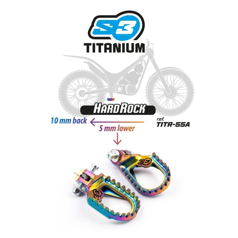 Repose pied titane S3 Punk Rainbow