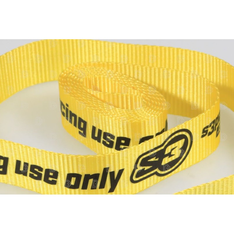Sangle simple S3 jaune 3m