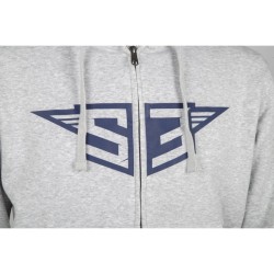 Gilet zippé à capuche S3 Racing Team gris
