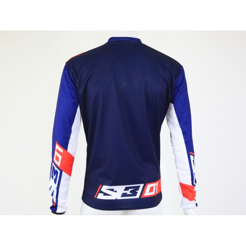 Maillot S3 pilot 01 bleu/blanc/rouge
