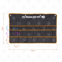 Sacoche outils S3 Racing 120x74cm orange