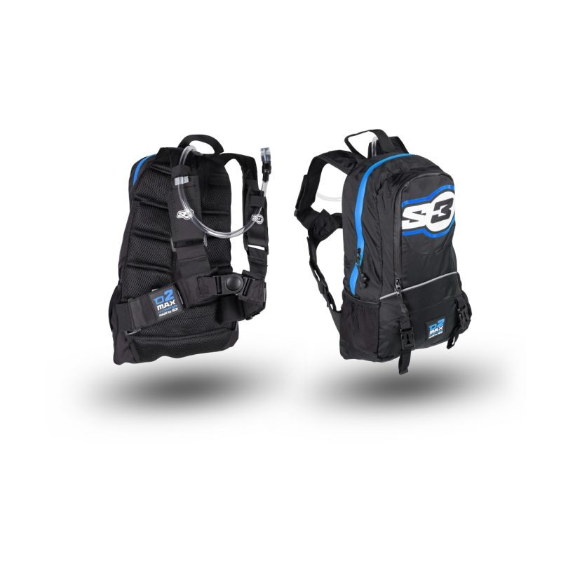 Sac à dos d'hydratation S3 O2 max 15L noir/bleu