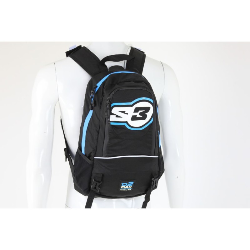 Sac à dos d'hydratation S3 O2 max 15L noir/bleu