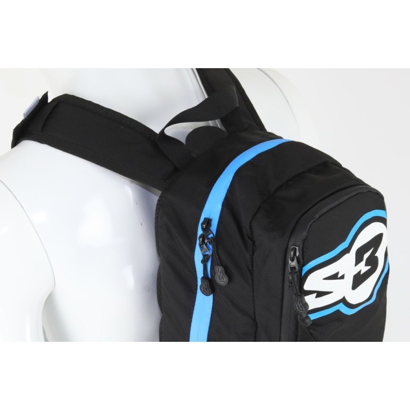 Sac à dos d'hydratation S3 O2 max 15L noir/bleu