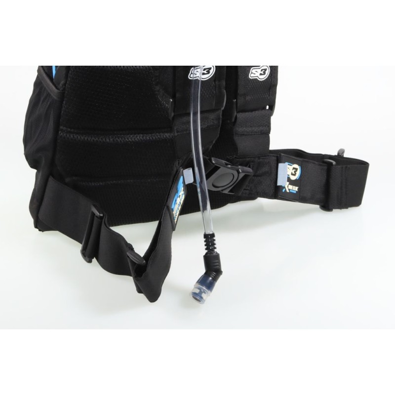 Sac à dos d'hydratation S3 O2 max 15L noir/bleu