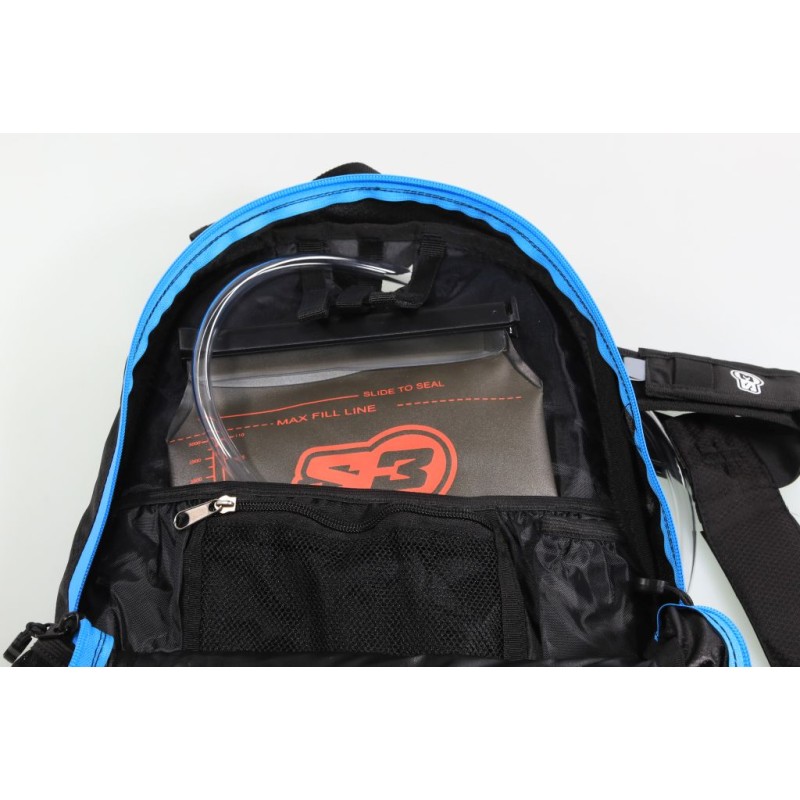 Sac à dos d'hydratation S3 O2 max 15L noir/bleu