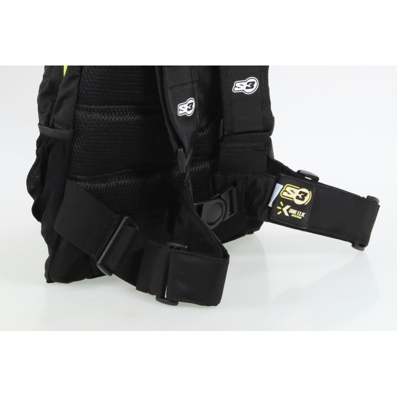 Sac à dos d'hydratation S3 O2 max 15L noir/jaune