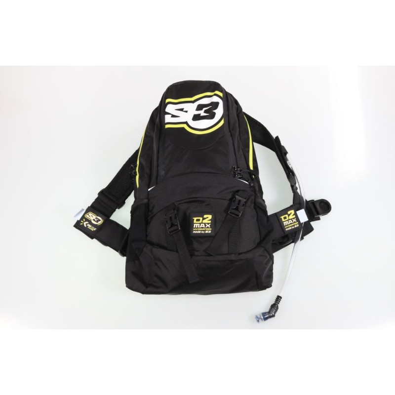 Sac à dos d'hydratation S3 O2 max 15L noir/jaune