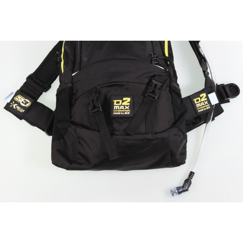 Sac à dos d'hydratation S3 O2 max 15L noir/jaune