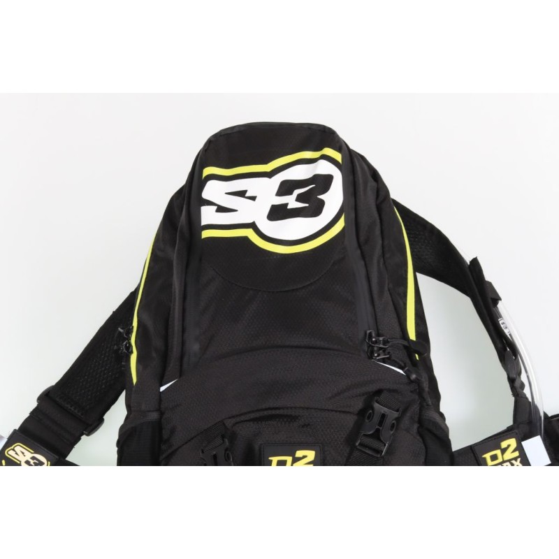 Sac à dos d'hydratation S3 O2 max 15L noir/jaune