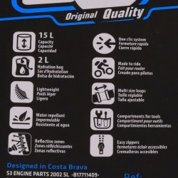 Sac à dos d'hydratation S3 O2 max 15L noir/jaune
