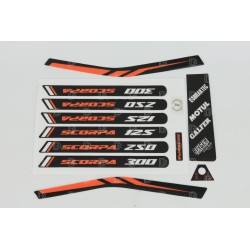 Kit autocollant SCORPA 2018 factory partie accessoires