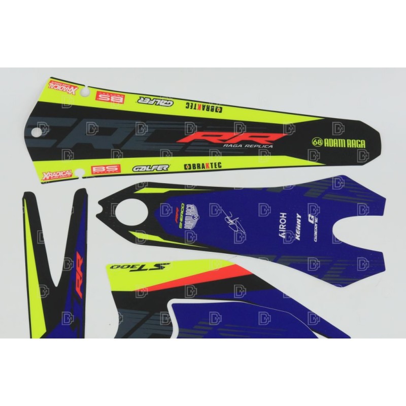 Kit autocollant SHERCO 2025 RAGA partie plastique