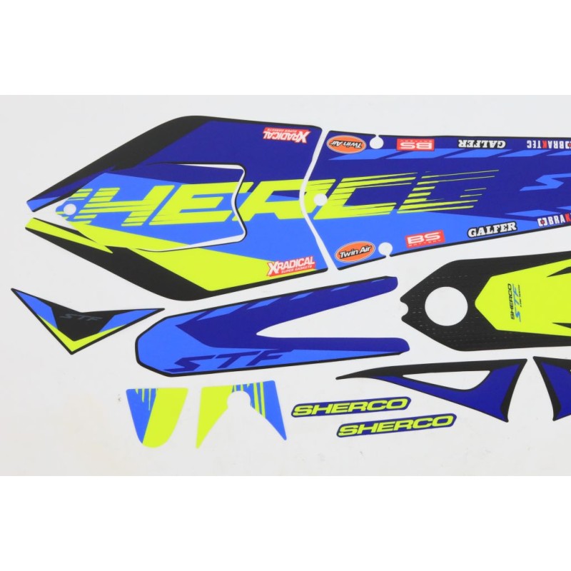 Kit autocollant SHERCO 2025 partie plastique