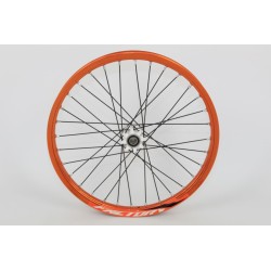 Roue AV Morad complète orange/blanc