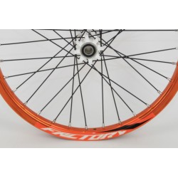Roue AV Morad complète orange/blanc