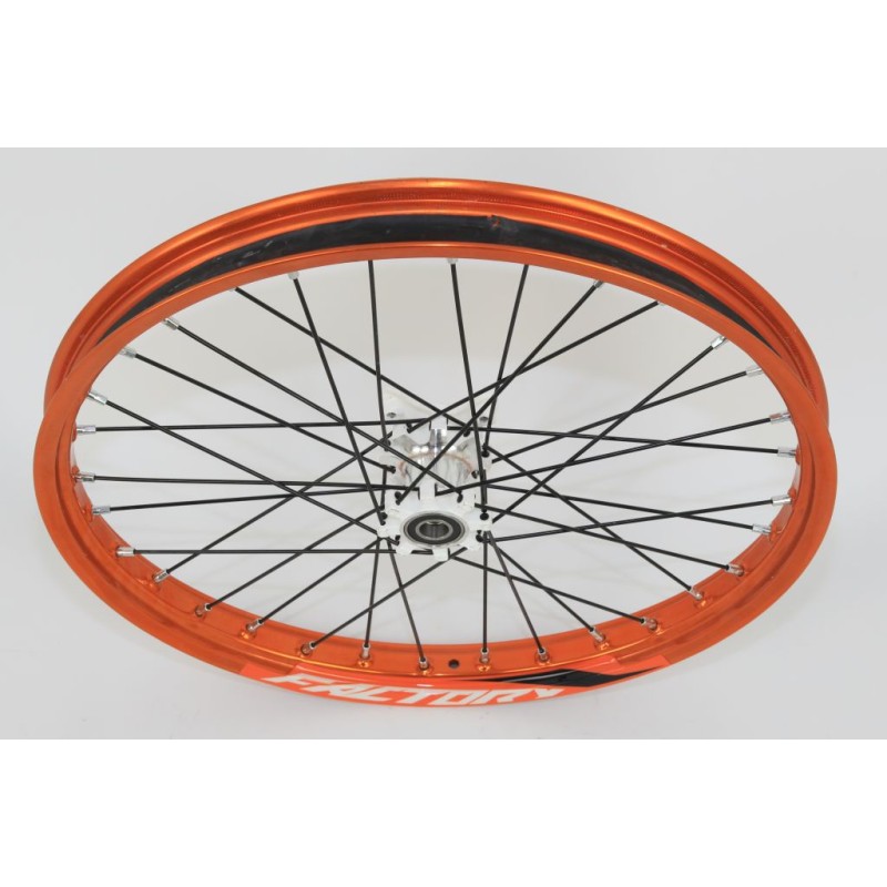Roue AV Morad complète orange/blanc