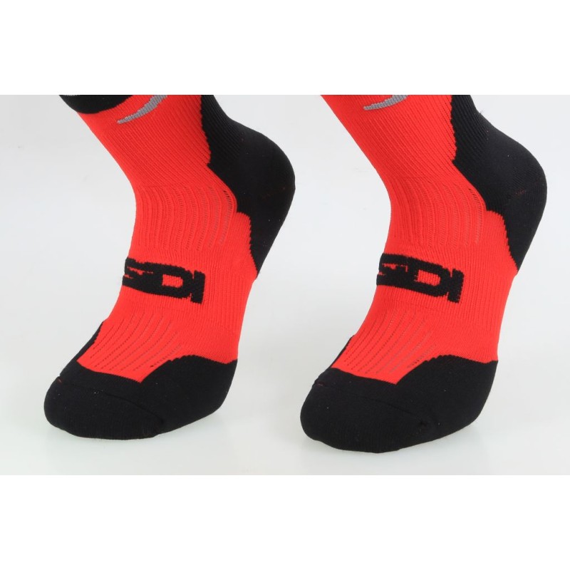 Chaussettes SIDI Faenza rouge/noir