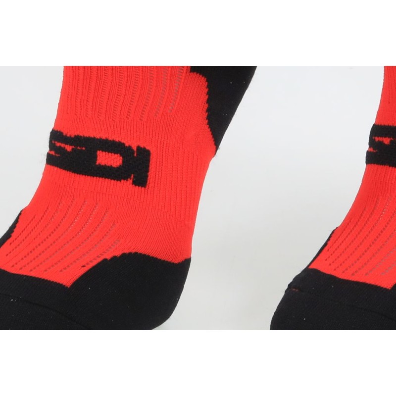 Chaussettes SIDI Faenza rouge/noir