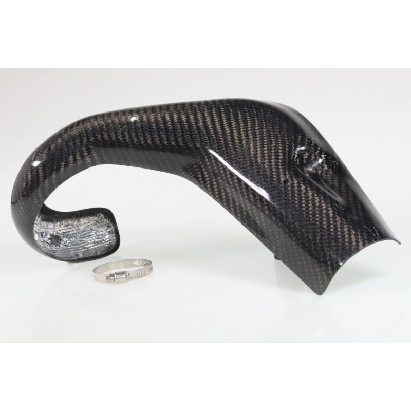 Protection coude échappement carbone SKC BETA 2024 125cc version intégrale