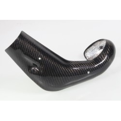 Protection coude échappement carbone SKC BETA 2024 125cc version intégrale