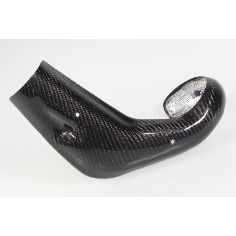 Protection coude échappement carbone SKC BETA 2024 125cc version intégrale