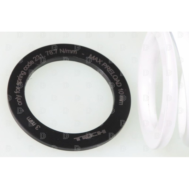 Ressort amortisseur + cale TECH 78.5N/mm 90-105kg