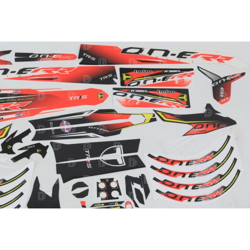 Kit autocollants TRS 2023 On-E Kids 20" complet