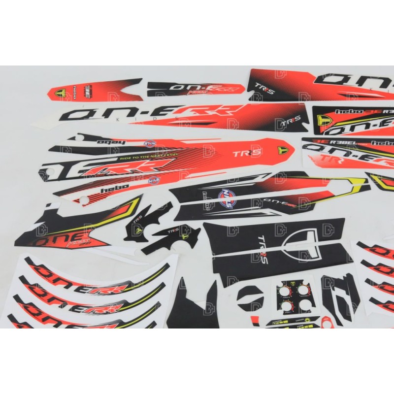 Kit autocollants TRS 2023 On-E Kids 20" complet
