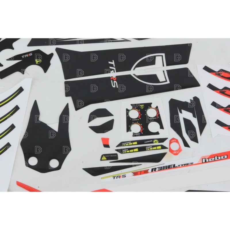 Kit autocollants TRS 2023 On-E Kids 20" complet