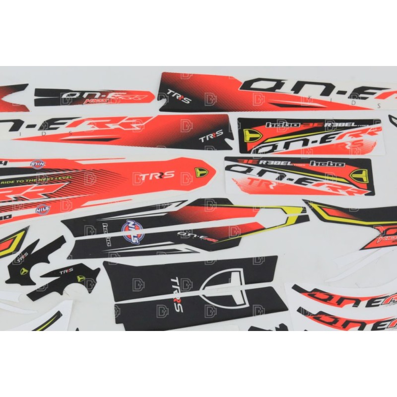Kit autocollants TRS 2023 On-E Kids 20" complet