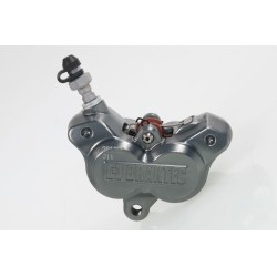 Etrier frein AV BRAKTEC monobloc 4 pistons titane rouge