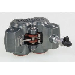 Etrier frein AV BRAKTEC monobloc 4 pistons titane rouge