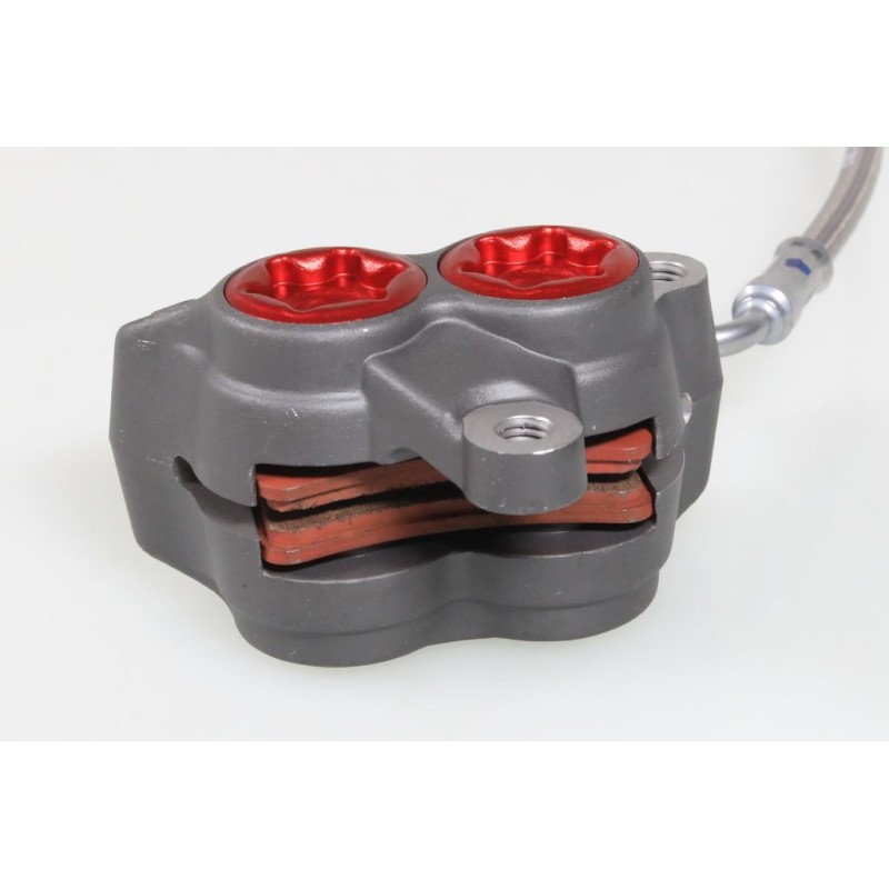 Kit frein AV BRAKTEC complet rouge