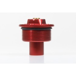 Bouchon fourche TECH alu droit rouge